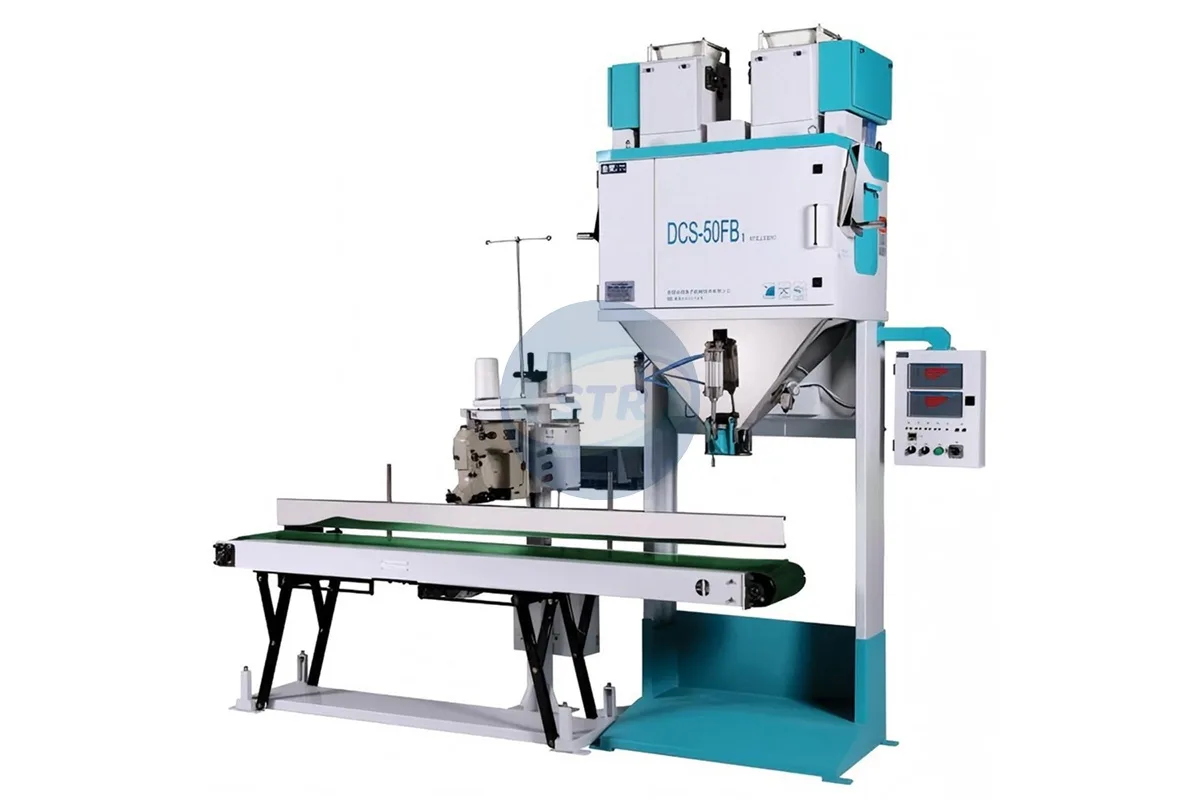 commercial dcs-50fb1 rice bag packing machine processing equipment detail view