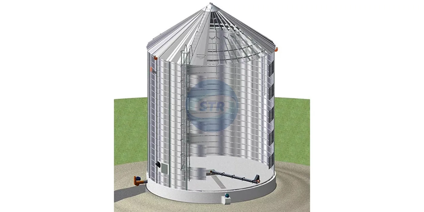 commercial flat bottom steel silo processing equipment processing effect