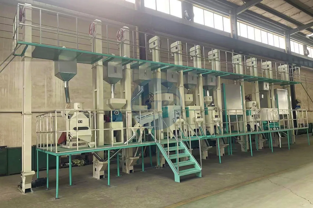 commercial MCHJ30/40 complete rice mill plant processing equipment detail view