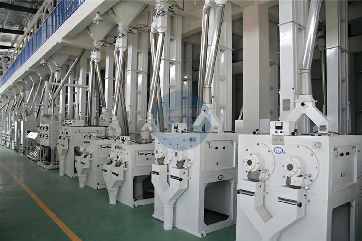 commercial mchj500 complete rice mill plant processing equipment detail view