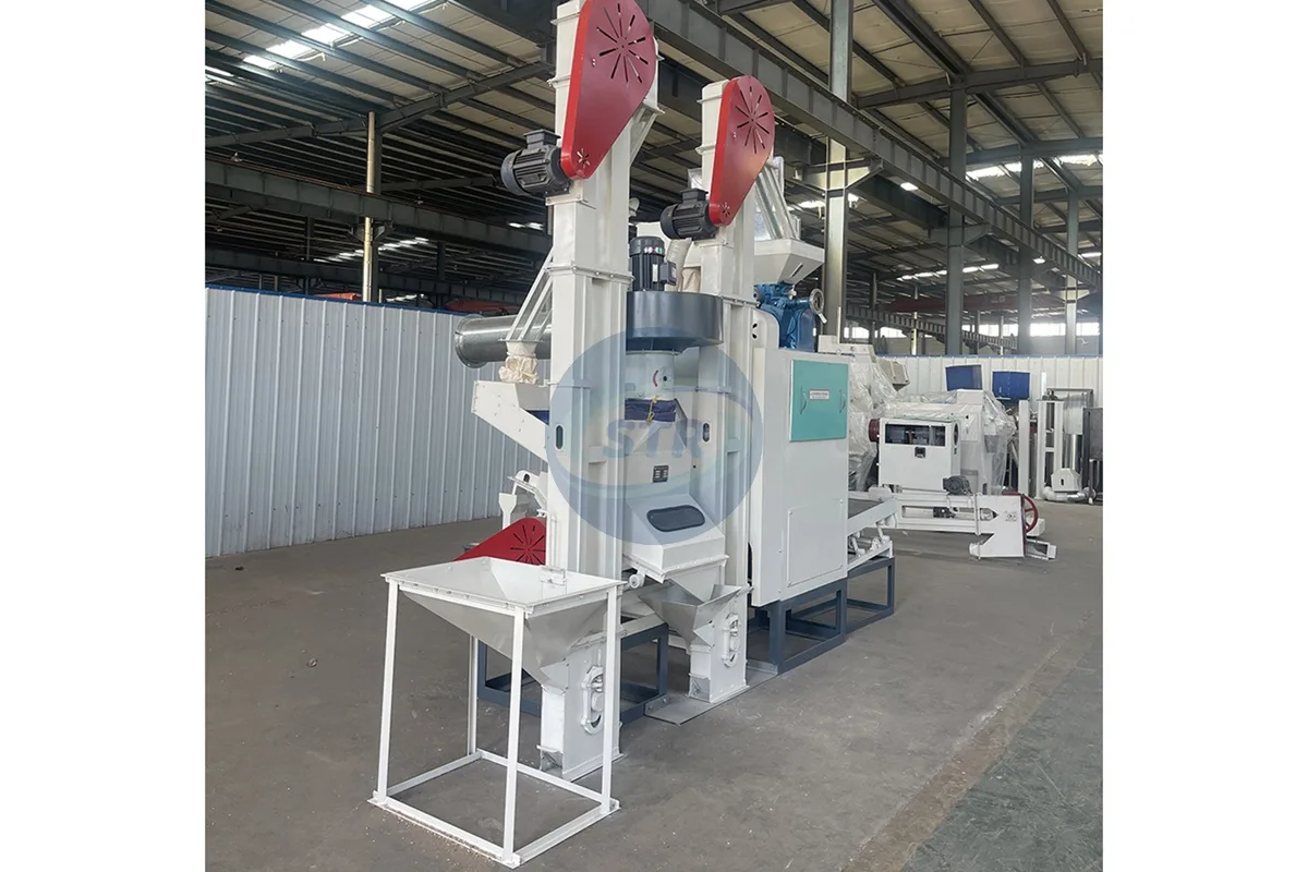 commercial mini1000 compact rice mill plant processing equipment detail view
